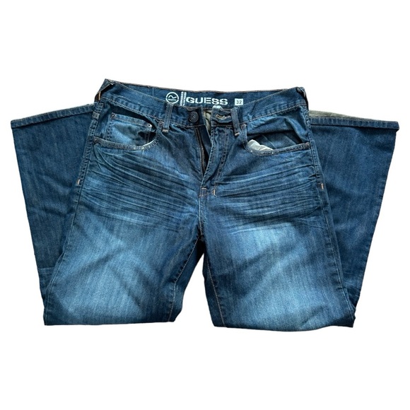 Vintage G By Guess Size 32x30 Men’s Dark Wash Denim Baggy Style Jeans Y2K - Picture 3 of 5